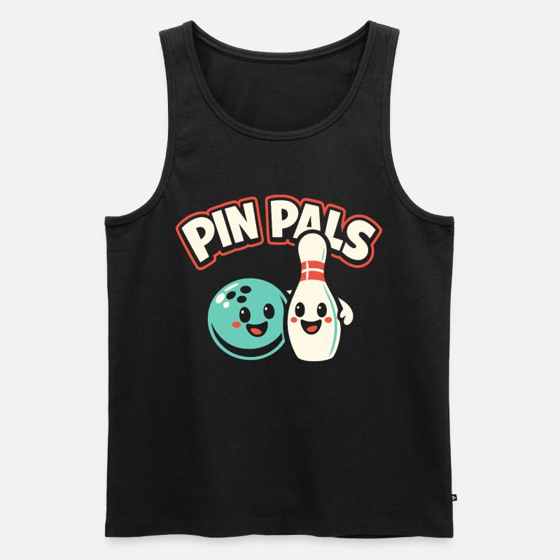 Pin Pals - Männer Premium Bio Tank Top - Schwarz