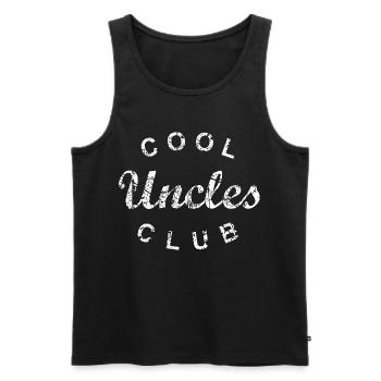 Cool Uncles Club Onkel Vatertag Geschenk - Männer Premium Bio Tank Top - Schwarz - Vorne - Michal (187cm)