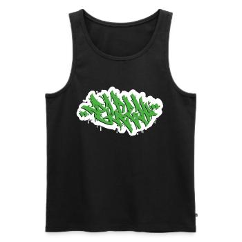 BLEGH SCREAM LUSTIGES METAL-LIEBHABER-GESCHENK - Männer Premium Bio Tank Top - Schwarz - Vorne - AI Model Male 178 light (178cm)