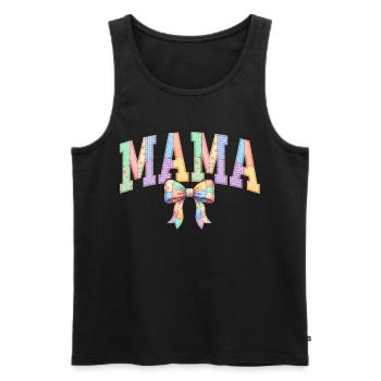 Mama Mom Life Floral Mom Baseball Mama - Men's Premium Organic Tank Top - black - Front - AI Model Male 178 light (178cm)