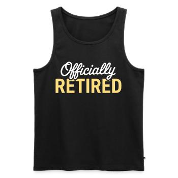 Retired 2026 Funny Retired Graphic Men Retirement - Débardeur bio Premium Homme - noir - Devant - Michal (187cm)