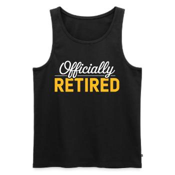 Retired 2026 Funny Retired Graphic Men Retirement - Débardeur bio Premium Homme - noir - Devant - Michal (187cm)