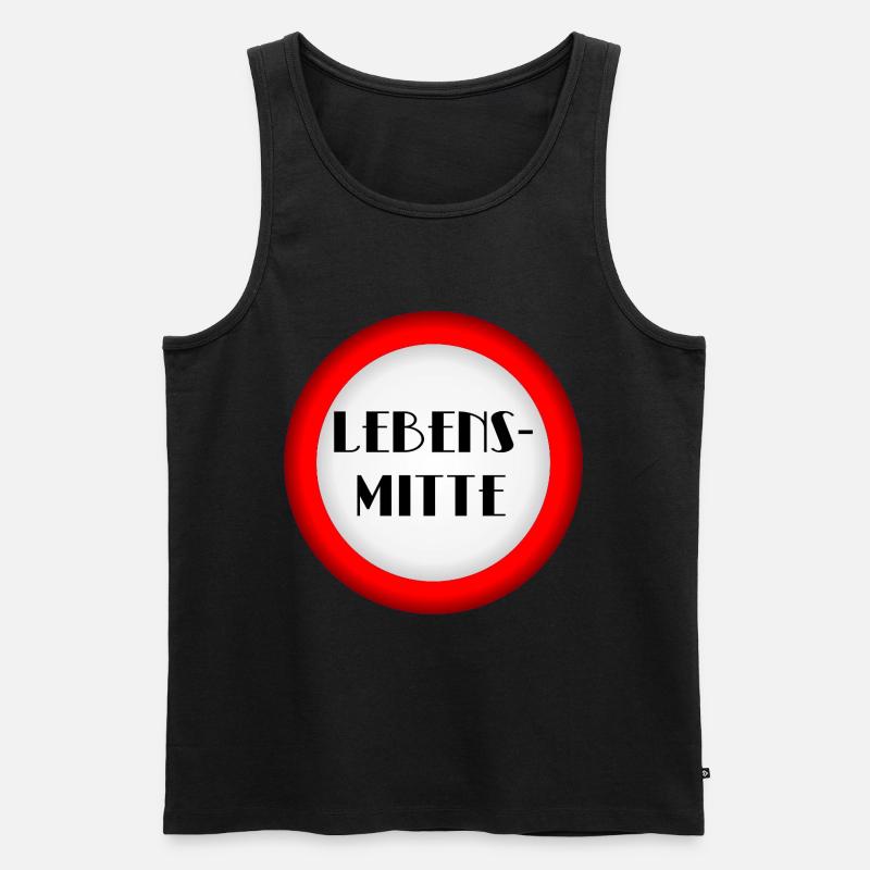 Lebensmitte Menopause - Männer Premium Bio Tank Top - Schwarz