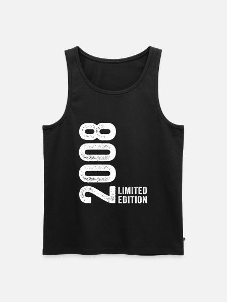 2008 Édition Limitée 18 ans anniversaire - Débardeur bio Premium Homme - noir