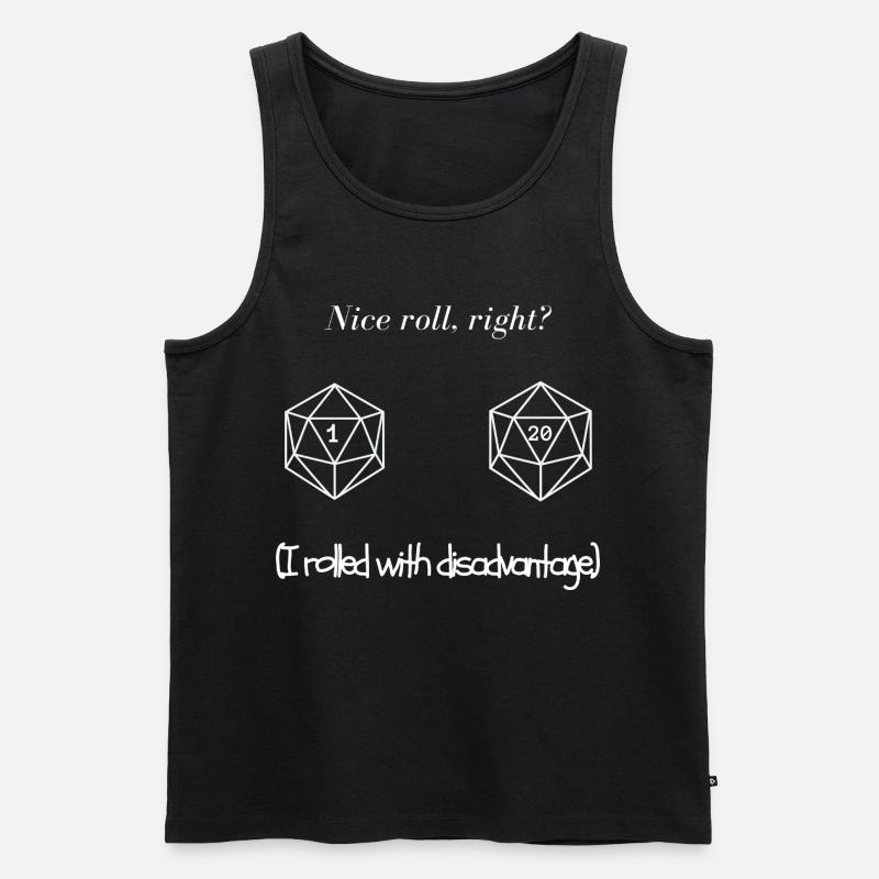 D20 DeD - Männer Premium Bio Tank Top - Schwarz