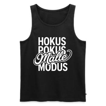 Malle 2026 Hokus Pokus Malle Modus - Männer Premium Bio Tank Top - Schwarz - Vorne - Michal (187cm)