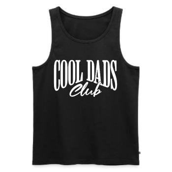 Cool Dads Club - Männer Premium Bio Tank Top - Schwarz - Vorne - AI Model Male 178 light (178cm)