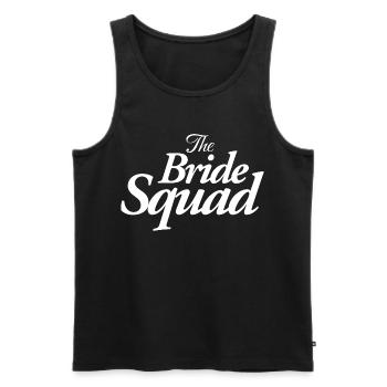 The Bride Squad - Männer Premium Bio Tank Top - Schwarz - Vorne - AI Model Male 178 light (178cm)