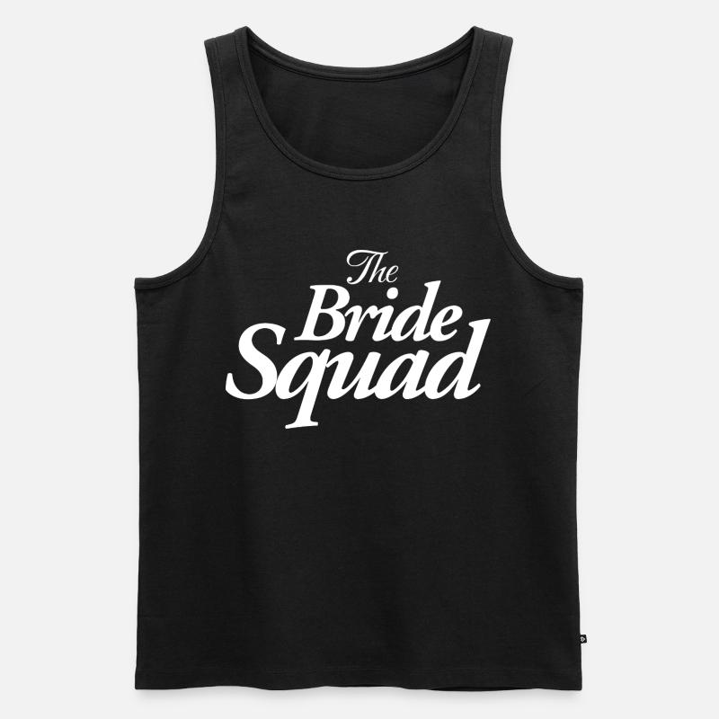 The Bride Squad - Männer Premium Bio Tank Top - Schwarz