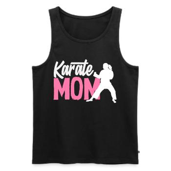 Karate Mom Martial Arts Mother Fighter Women - Men's Premium Organic Tank Top - black - Front - AI Model Male 178 light (178cm)