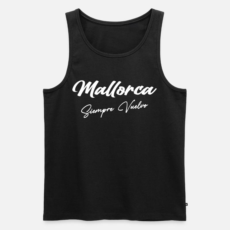 Mallorca - Männer Premium Bio Tank Top - Schwarz
