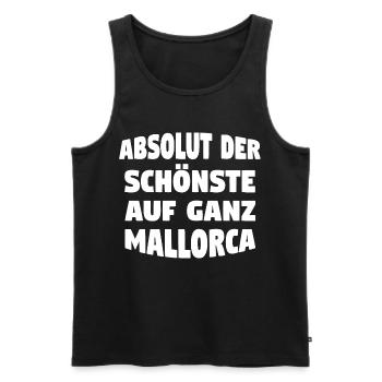 Mallorca Schönste - Männer Premium Bio Tank Top - Schwarz - Vorne - Michal (187cm)