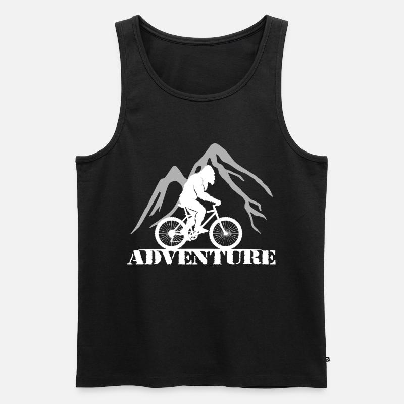 Adventure - Männer Premium Bio Tank Top - Schwarz