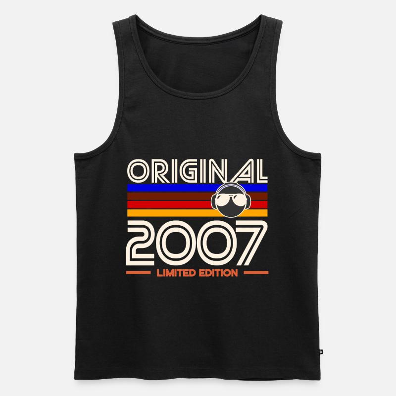 Original 2007 Limited Edition - Männer Premium Bio Tank Top - Schwarz