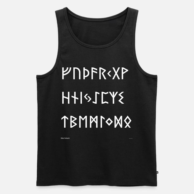 Futhark Elder (blanc) - Débardeur bio Premium Homme - noir