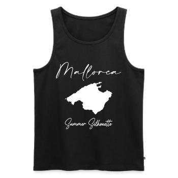 Majorca - Men's Premium Organic Tank Top - black - Front - Michal (187cm)