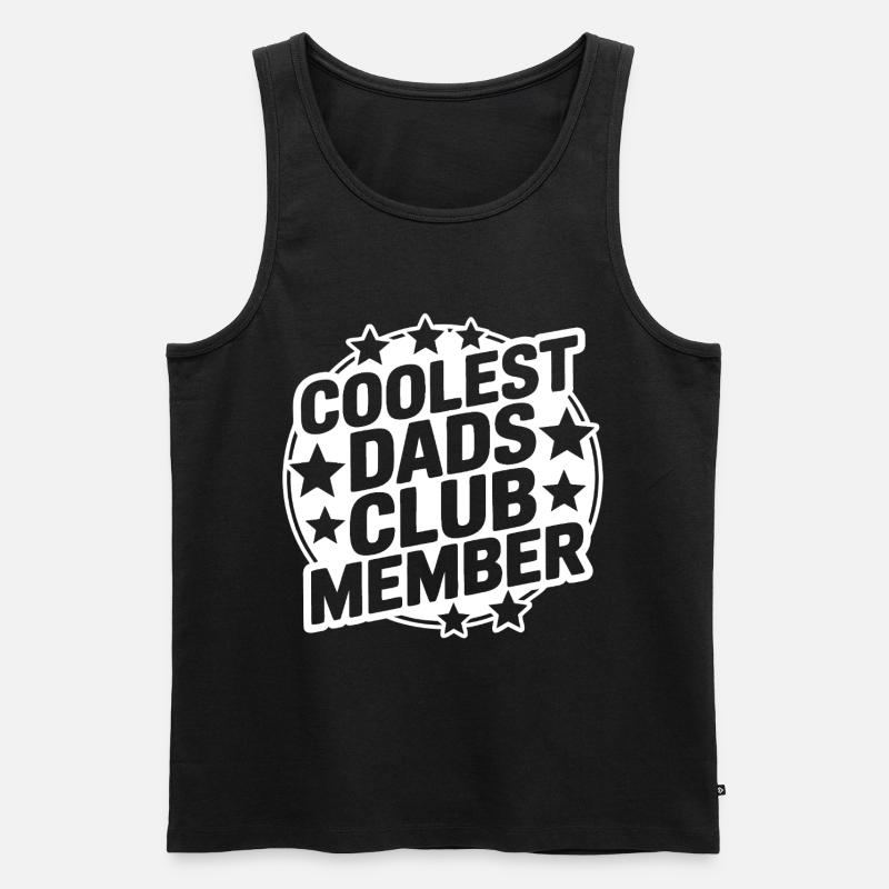 Super Papa Club - Männer Premium Bio Tank Top - Schwarz