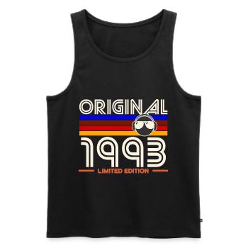 Original 1993 Limited Edition Retro - Männer Premium Bio Tank Top - Schwarz - Vorne - Michal (187cm)