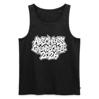 Elementary School Graduation 2026 Graffiti - Men's Premium Organic Tank Top - black - Front - Michal (187cm)