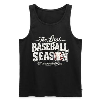 Senior Baseball Mom – The Last Baseball Season - Débardeur bio Premium Homme - noir - Devant - AI Model Male 178 light (178cm)