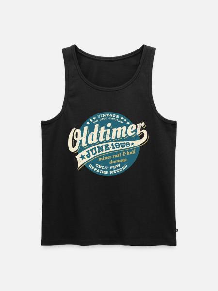 Oldtimer June 1956 | Birthday Gift - Men's Premium Organic Tank Top - black