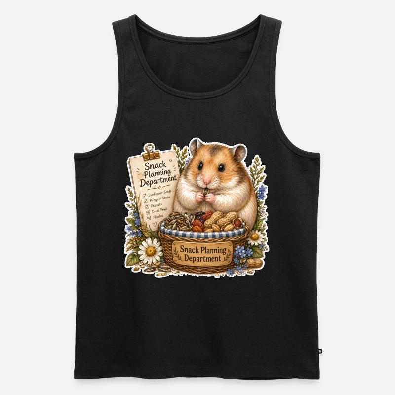 Snack Planning Department Snacks - Männer Premium Bio Tank Top - Schwarz