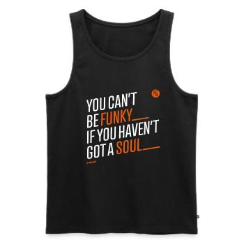 You_cant_be_funky - Männer Premium Bio Tank Top - Schwarz - Vorne - AI Model Male 178 light (178cm)
