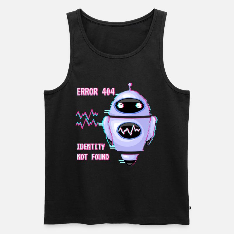 ERROR 404: Identity Not Found - Men's Premium Organic Tank Top - black