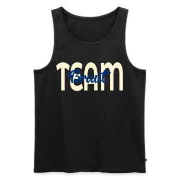 Team Bridal Wedding - Men's Premium Organic Tank Top - black - Front - AI Model Male 178 light (178cm)