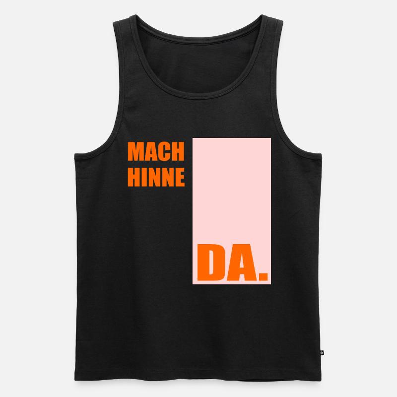 Berlinerisch Zeit Berlin - Männer Premium Bio Tank Top - Schwarz