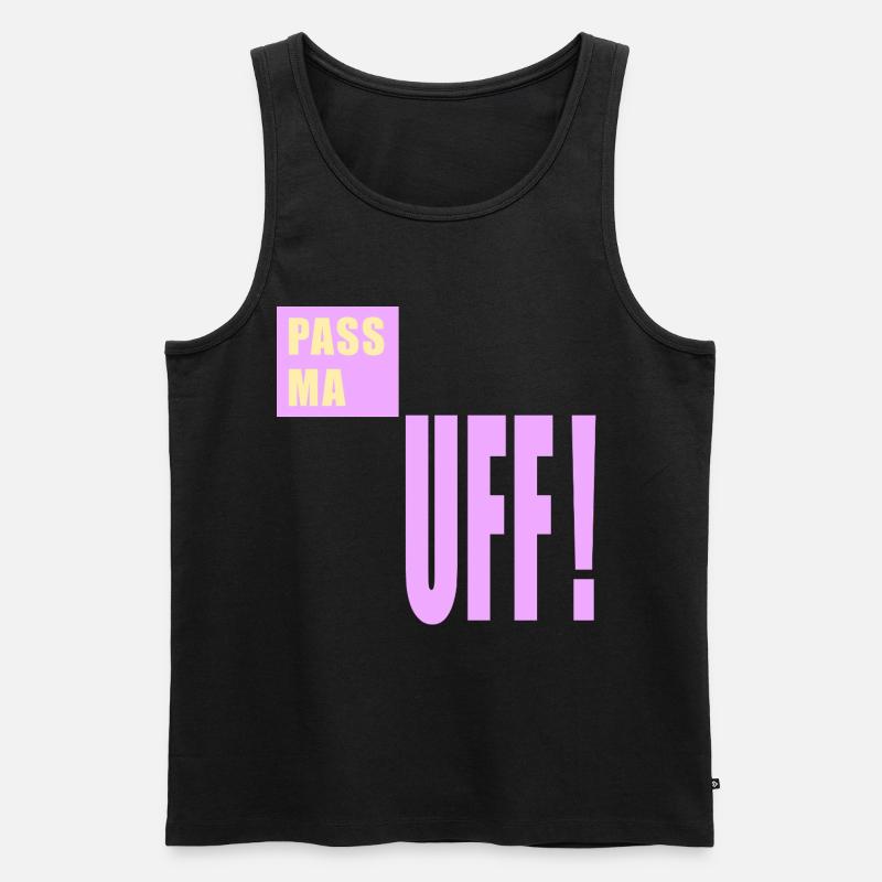 Berlin Aufpassen Berlinerisch - Männer Premium Bio Tank Top - Schwarz