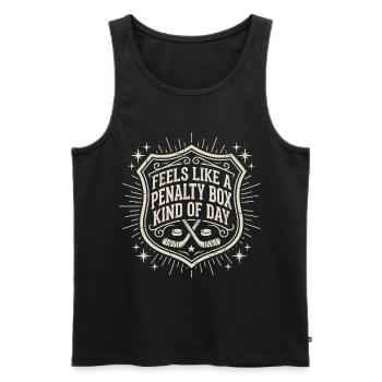 Humour Hockey sur Glace Vintage | Cadeau Sport - Men's Premium Organic Tank Top - black - Front - Michal (187cm)