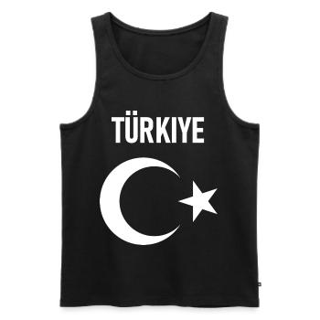 TÜRKEI TÜRKIYE TÜRKISCHE Europa Sport Fan - Männer Premium Bio Tank Top - Schwarz - Vorne - Michal (187cm)