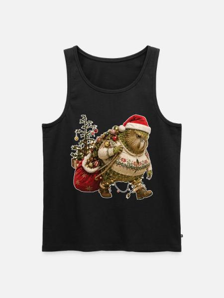 Kakapo carries Christmas alone - Men's Premium Organic Tank Top - black