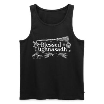 Festival de la récolte de Lughnasa Lammas - Débardeur bio Premium Homme - noir - Devant - Michal (187cm)