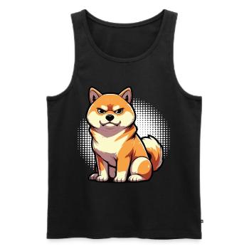 Shiba Inu Shiba owner Shiba lover Shiba inus - Men's Premium Organic Tank Top - black - Front - Michal (187cm)