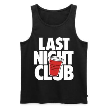 Last Night Club Party Cup Design - Männer Premium Bio Tank Top - Schwarz - Vorne - AI Model Male 178 light (178cm)