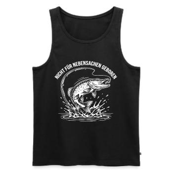 Angeln Humor - Männer Premium Bio Tank Top - Schwarz - Vorne - Michal (187cm)