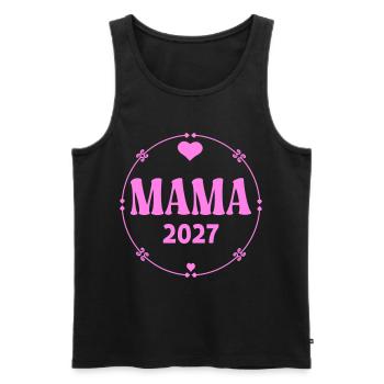 Mom 2027 - Men's Premium Organic Tank Top - black - Front - Michal (187cm)