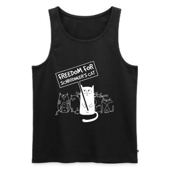 Schrödingers Katze Quantenphysik Nerd Geschenk - Männer Premium Bio Tank Top - Schwarz - Vorne - Michal (187cm)