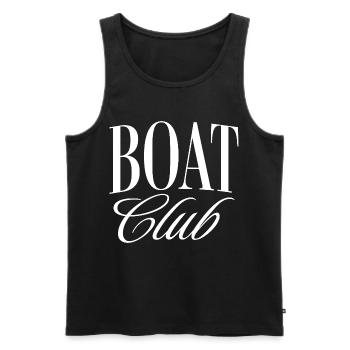 Boat Club - Männer Premium Bio Tank Top - Schwarz - Vorne - Michal (187cm)