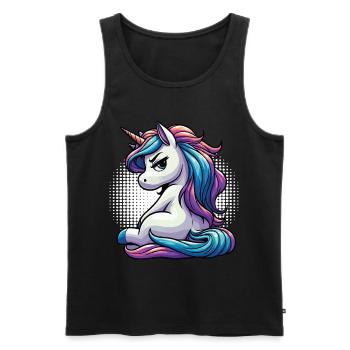 Unicorn Unicorns Unicorn Fan Unicorn Lover - Men's Premium Organic Tank Top - black - Front - Michal (187cm)