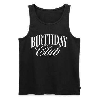 Birthday CLub - Männer Premium Bio Tank Top - Schwarz - Vorne - Michal (187cm)
