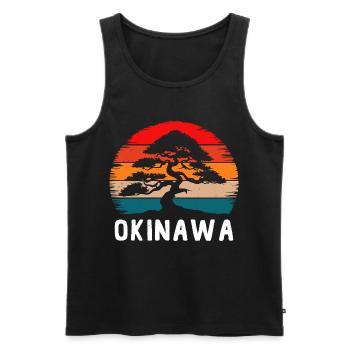 Okinawa Japan - Männer Premium Bio Tank Top - Schwarz - Vorne - Michal (187cm)