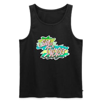 San Diego - Männer Premium Bio Tank Top - Schwarz - Vorne - Michal (187cm)