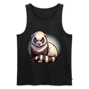 Furet Ferret Holder Furet Propriétaire - Débardeur bio Premium Homme - noir - Devant - Michal (187cm)