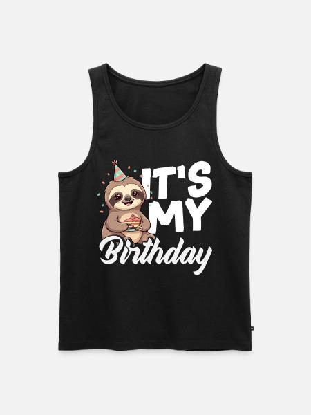funny sloth gift - Men's Premium Organic Tank Top - black