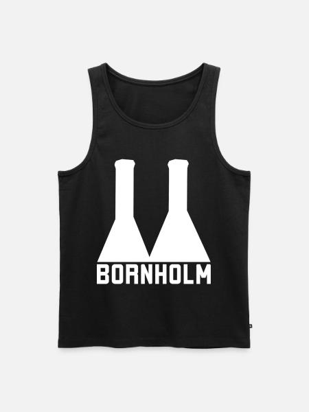 Bornholm - Männer Premium Bio Tank Top - Schwarz