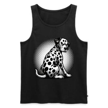 Dalmatians Dalmatian Keepers Dalmatian Owners - Men's Premium Organic Tank Top - black - Front - Michal (187cm)
