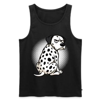 Dalmatiens Gardiens de dalmatiens Propriétaires de dalmatiens - Débardeur bio Premium Homme - noir - Devant - Michal (187cm)
